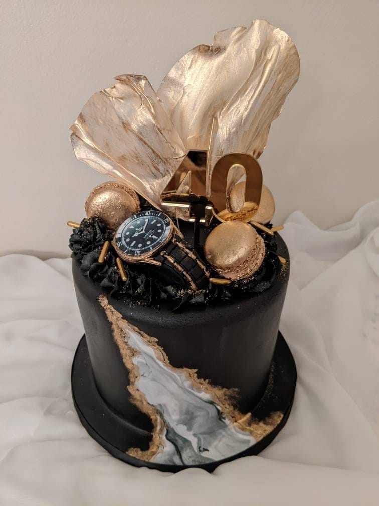 Customer photo review of Double Digit Joined Number Acrylic Cake Charm