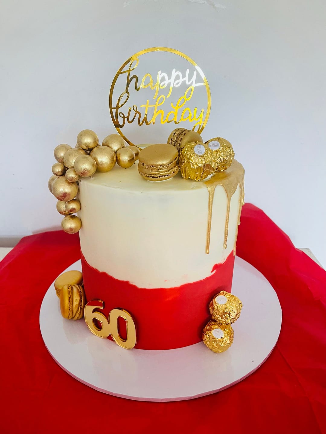 Customer photo review of Double Digit Joined Number Acrylic Cake Charm