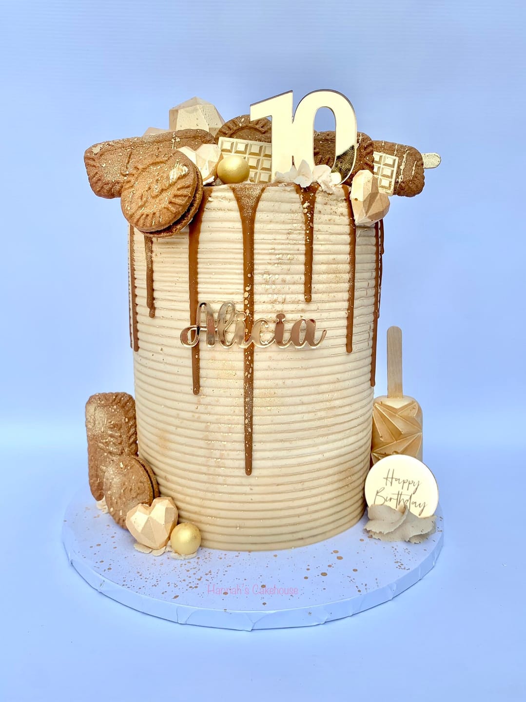 Customer photo review of Double Digit Joined Number Acrylic Cake Charm