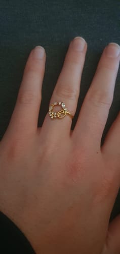 Customer photo review of Bague Flora - Or Jaune