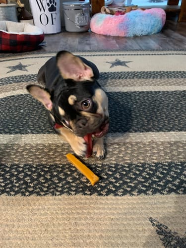 Customer photo review of MIX FLAVORED CHEWS ( A PACK OF 4 STICKS )
