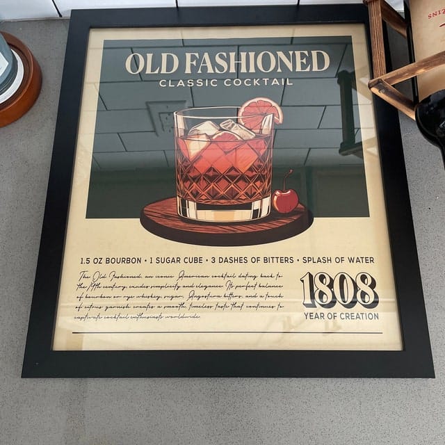 Customer photo review of Old Fashioned - Classic Cocktail Poster