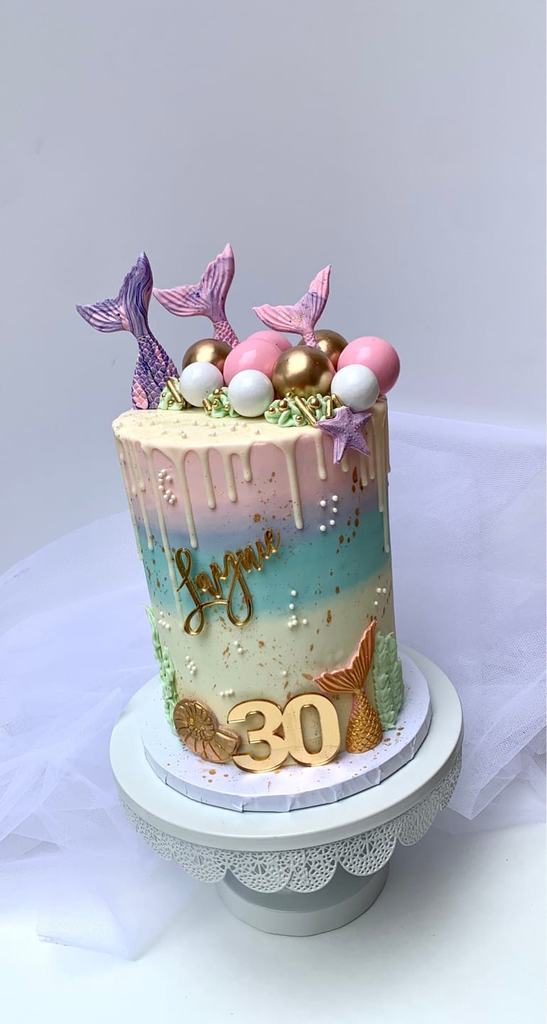 Customer photo review of Double Digit Joined Number Acrylic Cake Charm