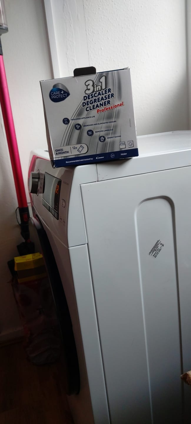 Customer photo review of 3-in-1 Washing Machine and Dishwasher Limescale Remover and Cleaner - 12 Months Supply