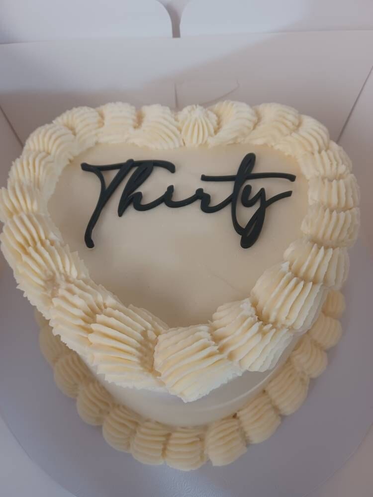Customer photo review of Acrylic Name Cake Charm