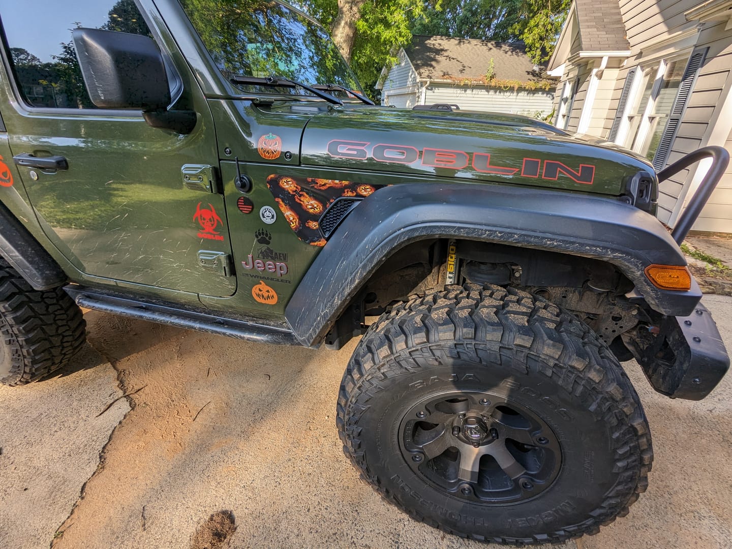 Customer photo review of Premium Hood Lettering | Set of 2
