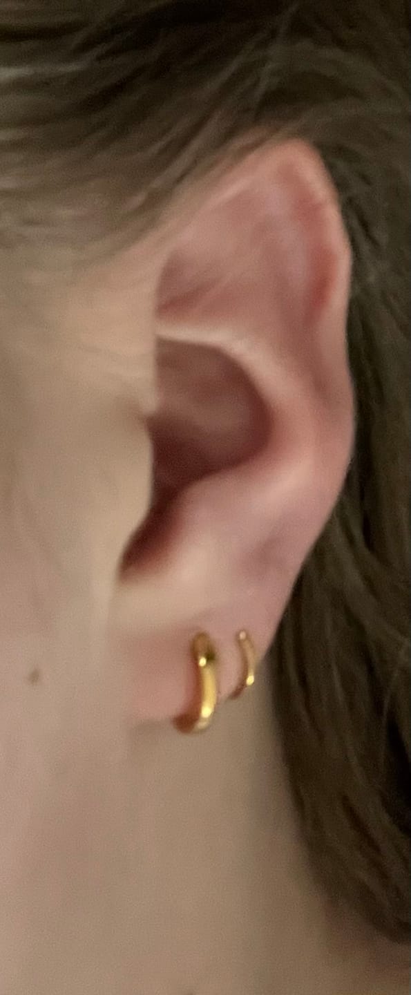 Customer photo review of Irene Ohrringe | 18K vergoldet