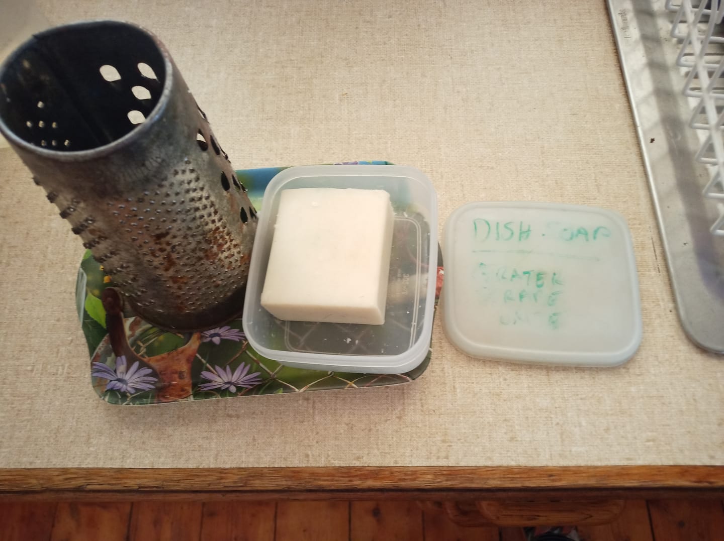 Customer photo review of Dishwashing Soap Bar (Lemon Myrtle)