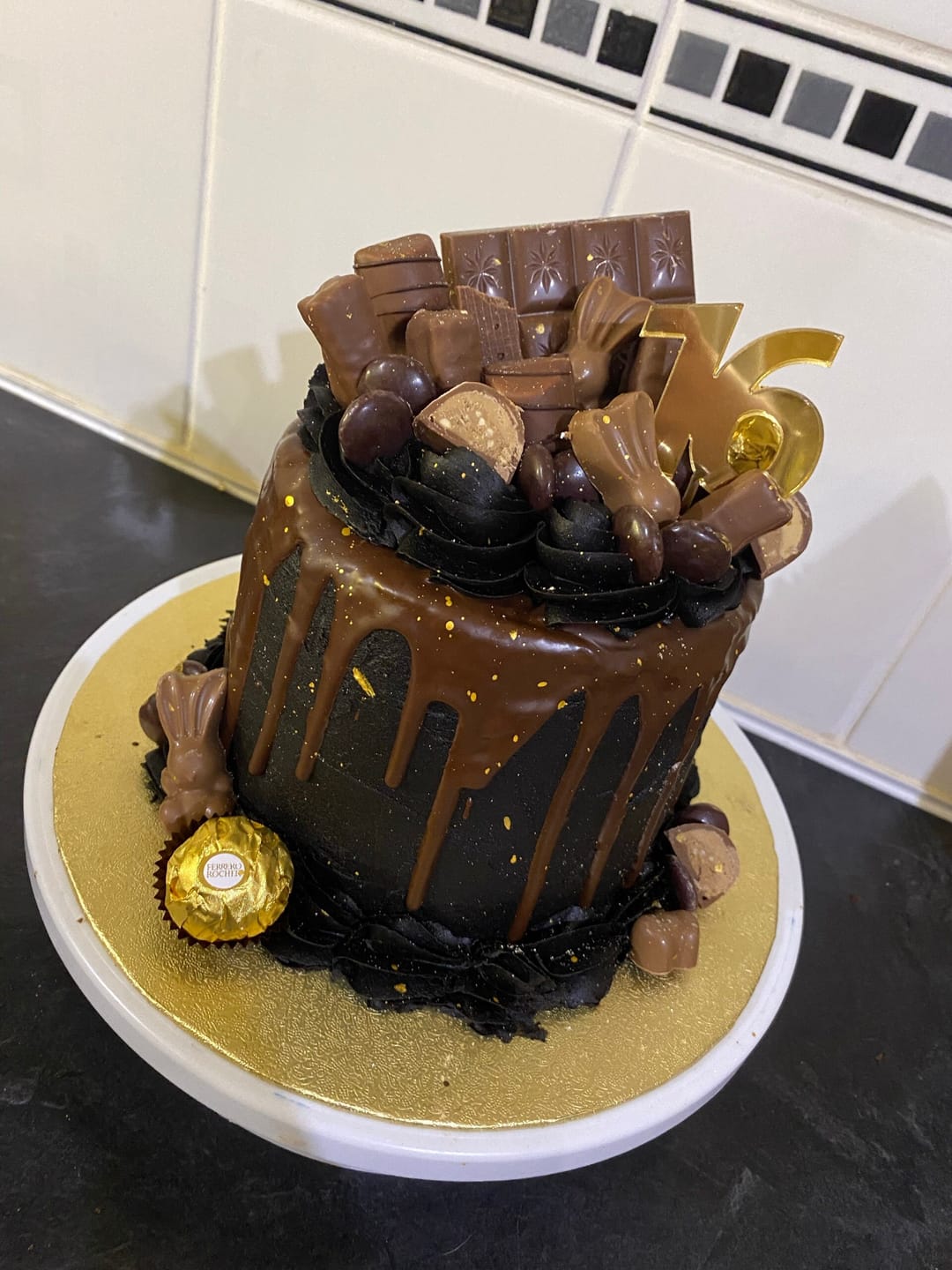 Customer photo review of Double Digit Joined Number Acrylic Cake Charm