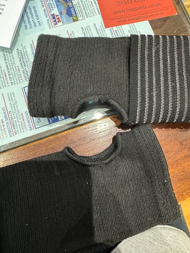 Customer photo review of Motorcycle Wrist Support - Ride Without Wrist Pain