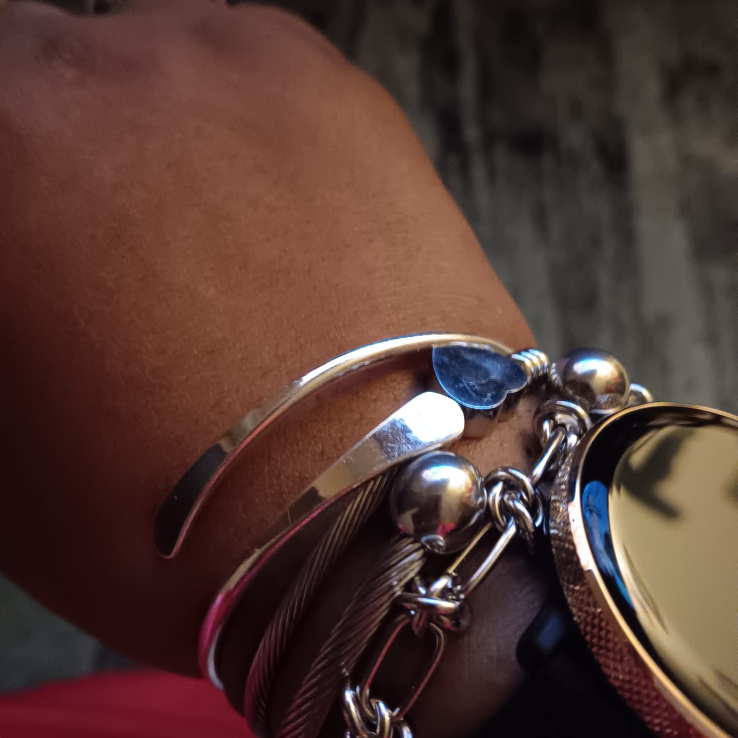 Customer photo review of Carissa Bracelet Stack