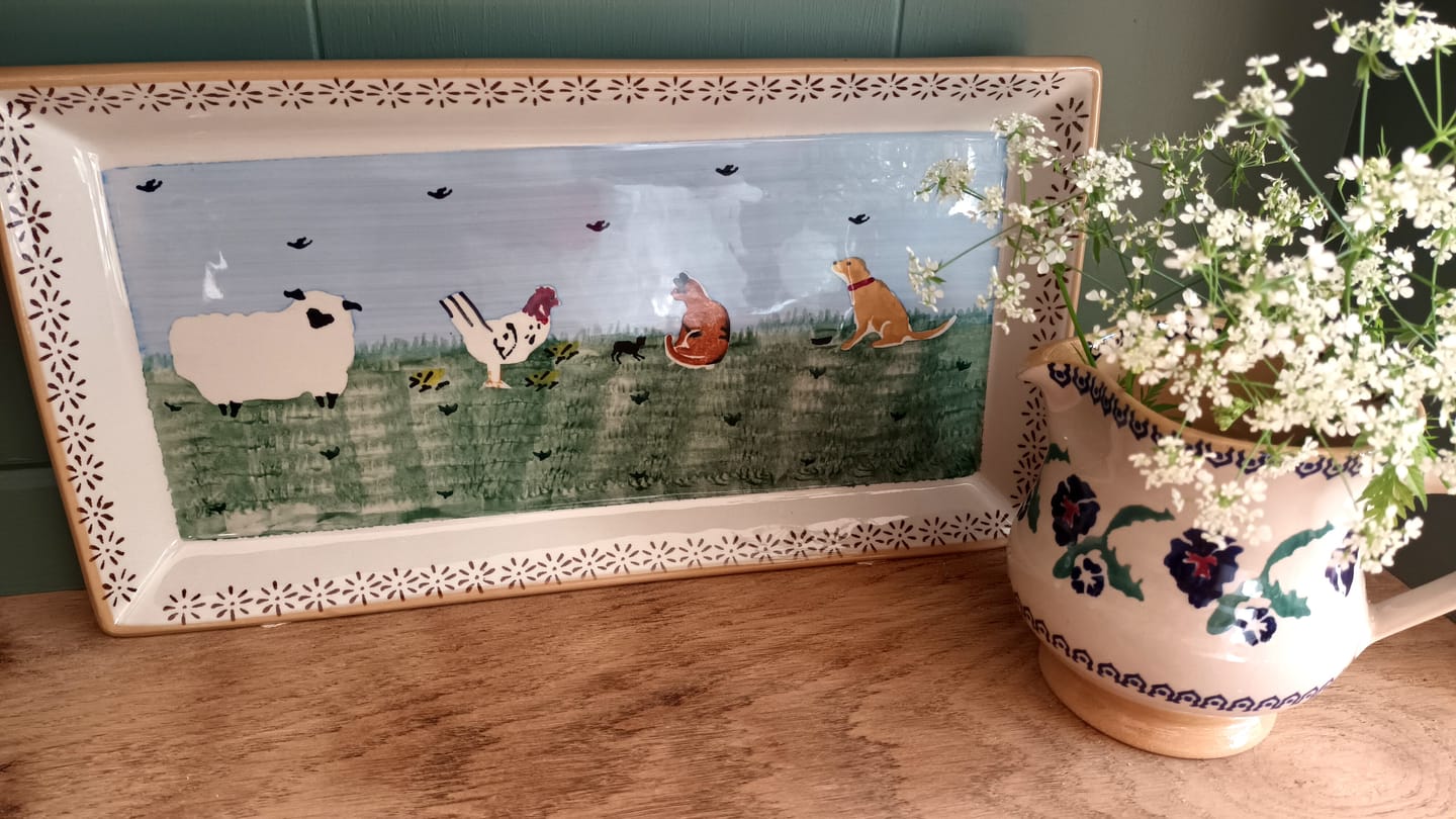 Customer photo review of Large Rectangle Plate Assorted Landscape
