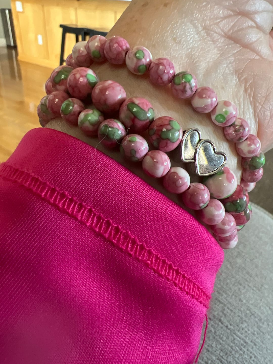 Customer photo review of Eternal Love Stretch Apple Watch Band