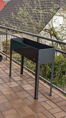 Customer photo review of Hochbeet "Freising XL" aus verzinktem Metall B 100 x T 30 x H 80 cm