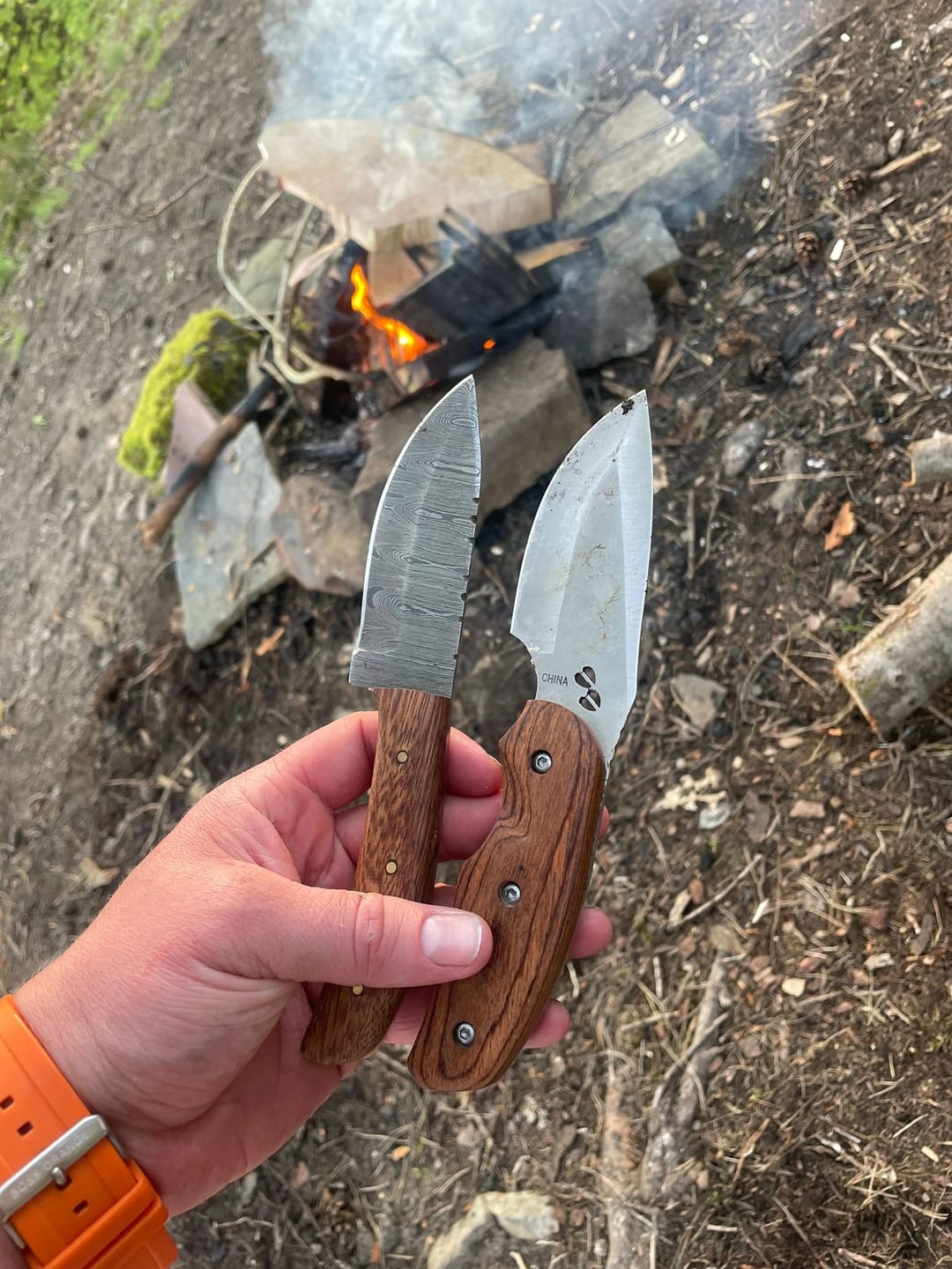 Customer photo review of Seconds Lucky Dip Damascus Knife