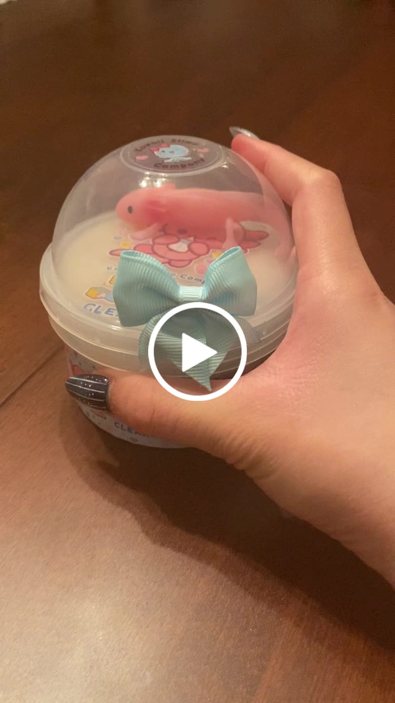Customer video review of Baby Axolotl Clear Slime
