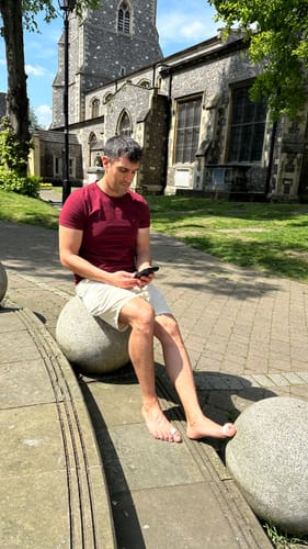 Customer photo review of HF Big Toe Separator – For Daily Comfort & Gentle Toe Separation