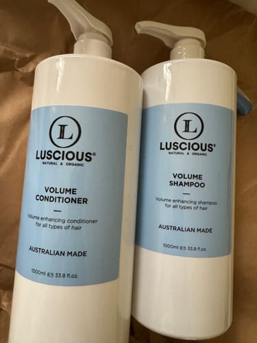 Customer photo review of Volume Shampoo + Conditioner