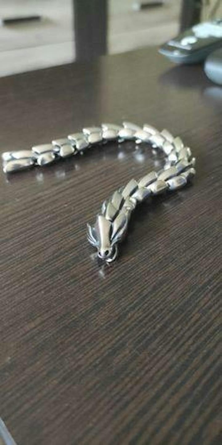 Customer photo review of FREE Today: Protection Force Dragon Bracelet