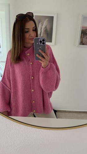 Customer photo review of Oversized Cardigan "CozyGlam"