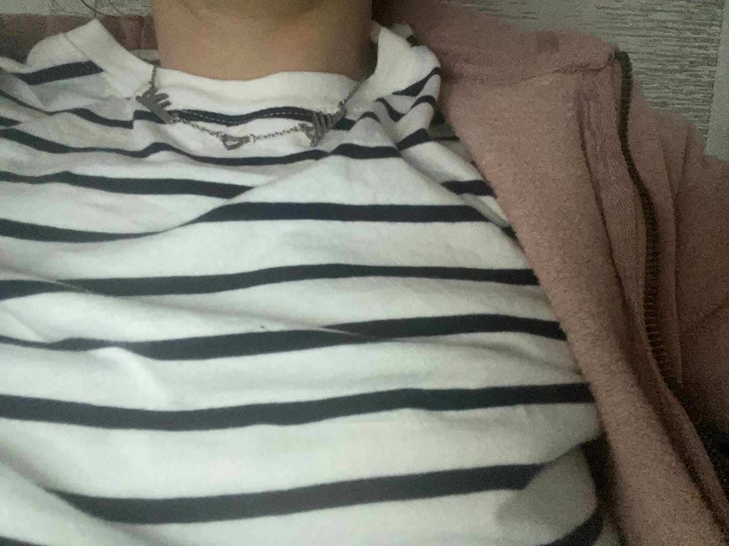 Customer photo review of Collier Coeur & Prénoms Sautoir Personnalisé