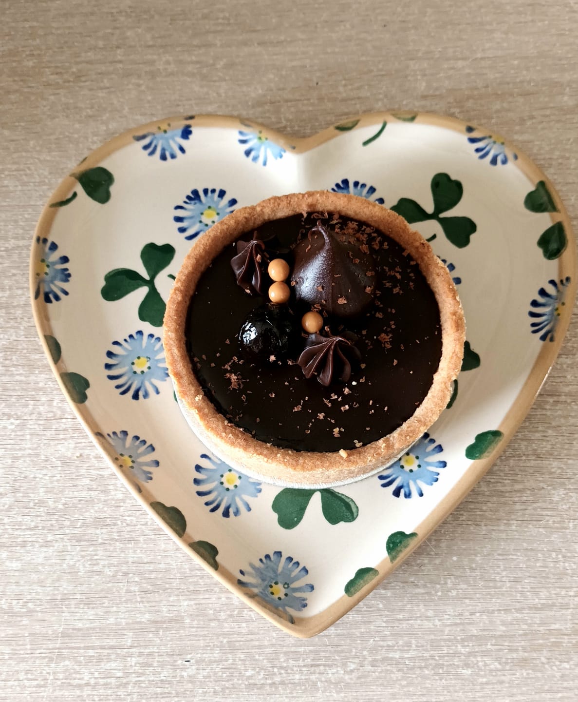 Customer photo review of Medium Heart Plate Clover