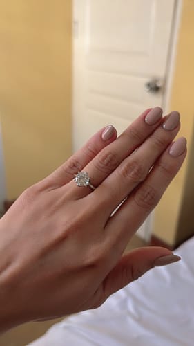 Customer photo review of 2ct Sevilla Engagement Ring