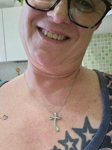 Customer photo review of Collana Catena Rolò in Argento 925