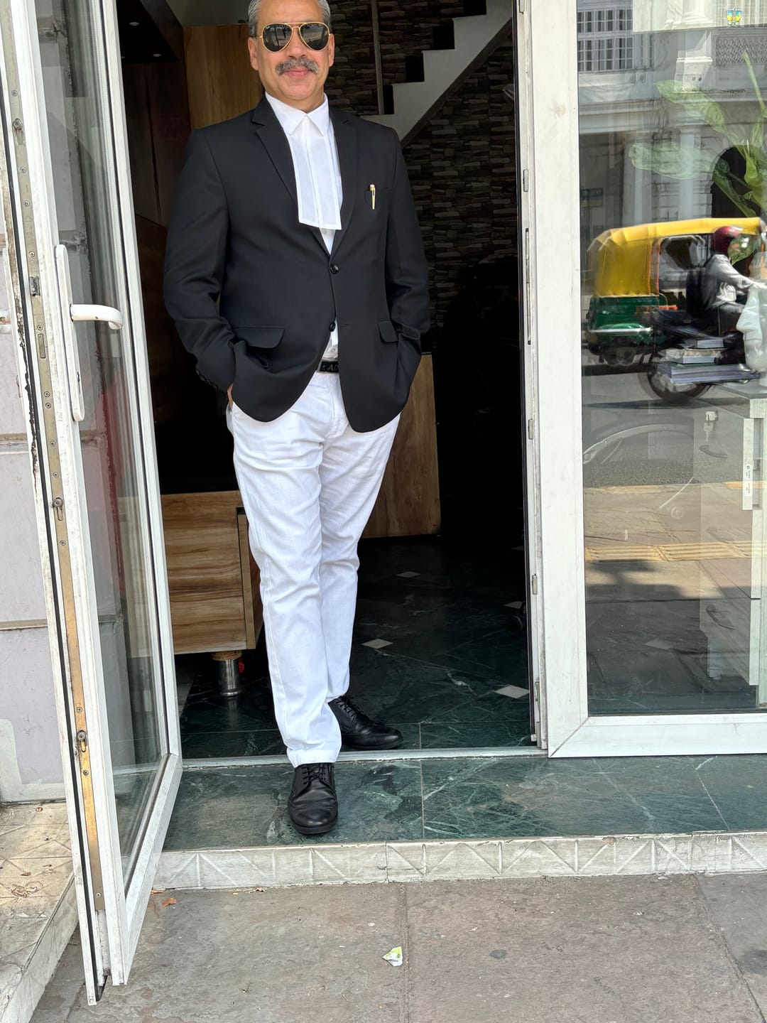 Customer photo review of Kansas - Cotton Linen Trouser | 15508