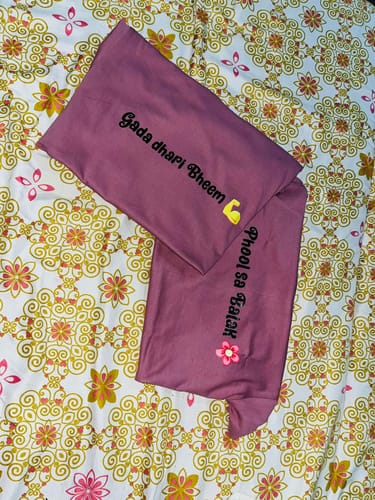 Customer photo review of Half Sleeve Printed Custom Located Couple T-shirt