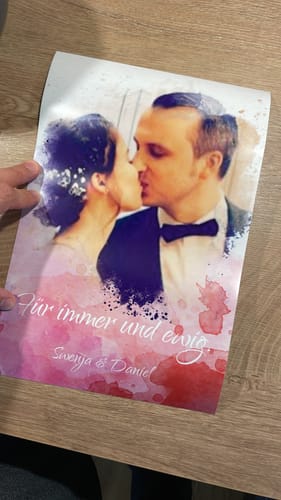 Customer photo review of Kunstdruck - dein Foto als Aquarell - personalisierbar