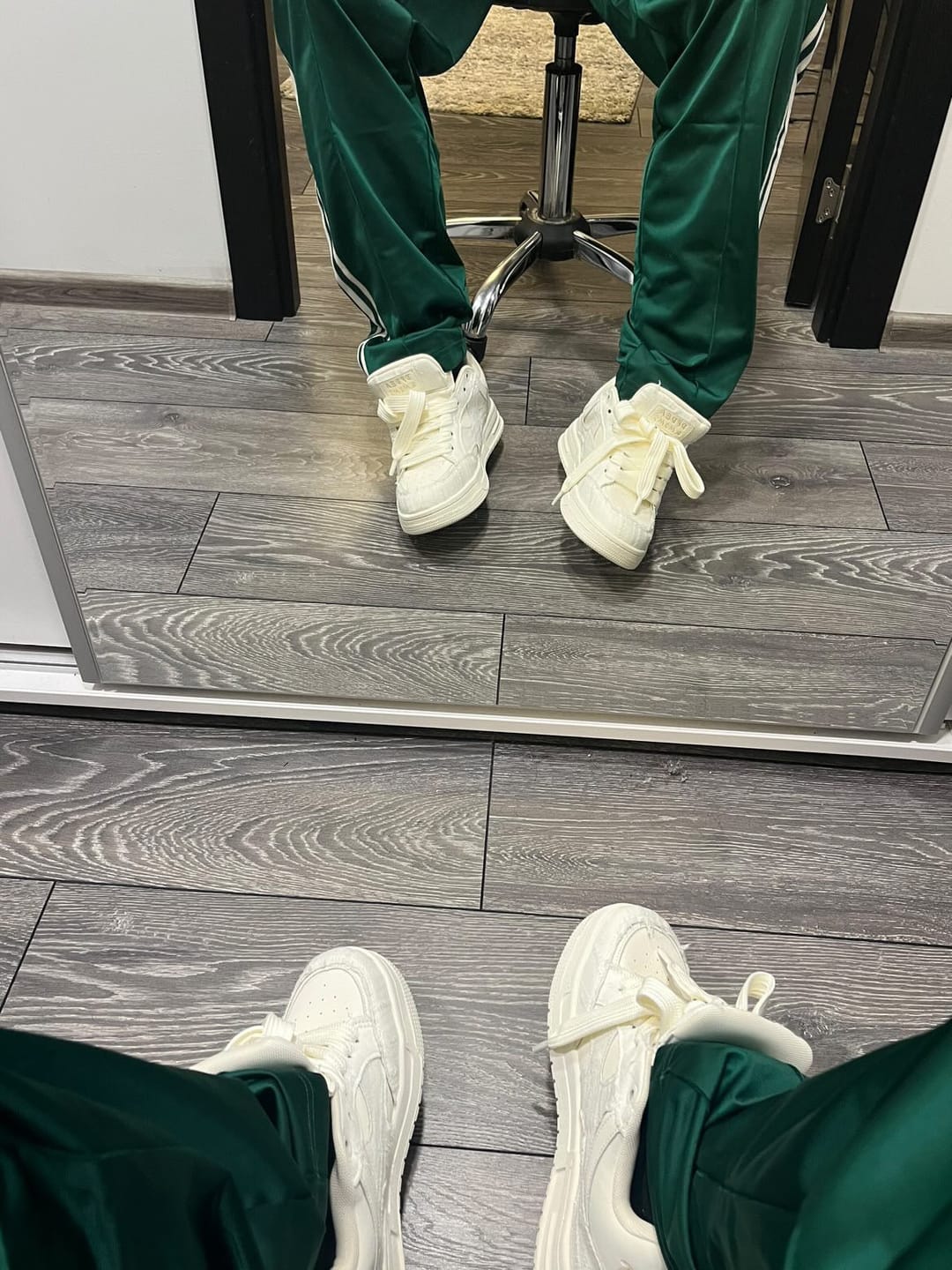 Customer photo review of Double Tongue Sneakers