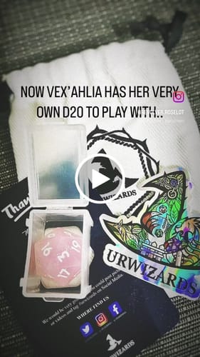 Customer video review of URWizards D&D Silicone Engraved Dice Set