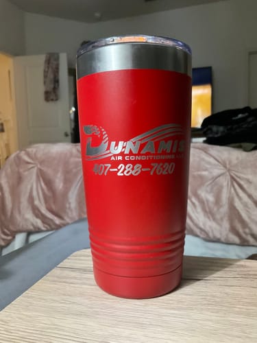 Customer photo review of (6) Custom Laser Engraved - 20oz Tumblers