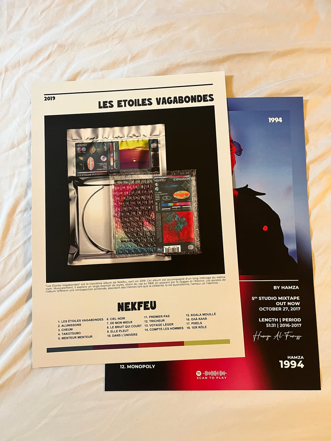 Customer photo review of Les Étoiles Vagabondes Nekfeu Poster