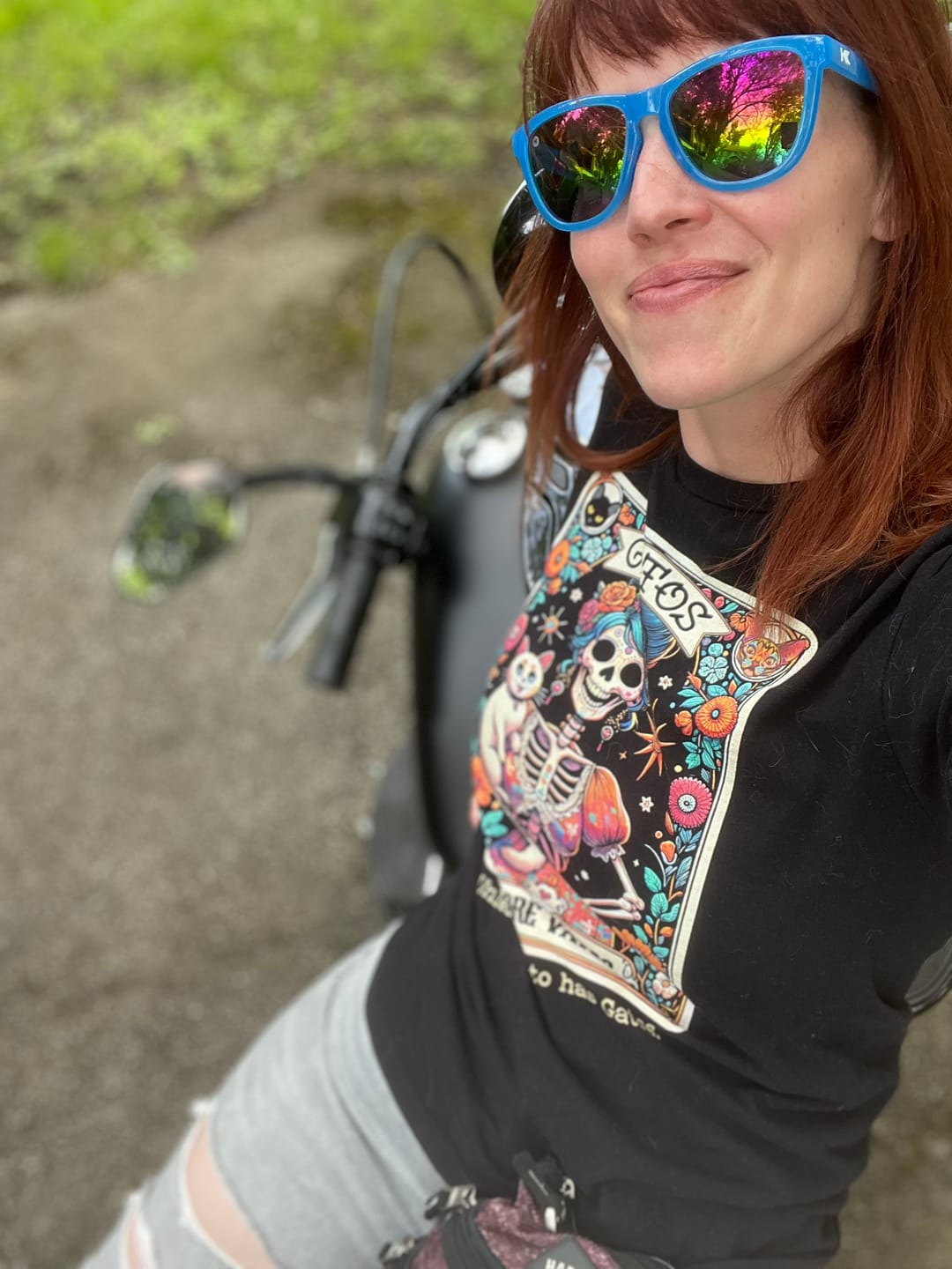 Customer photo review of Gatos Before Vatos Loteria OG T-Shirt