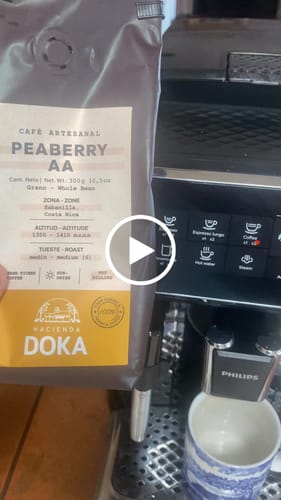 Customer video review of Café Hacienda Doka Peaberry AA