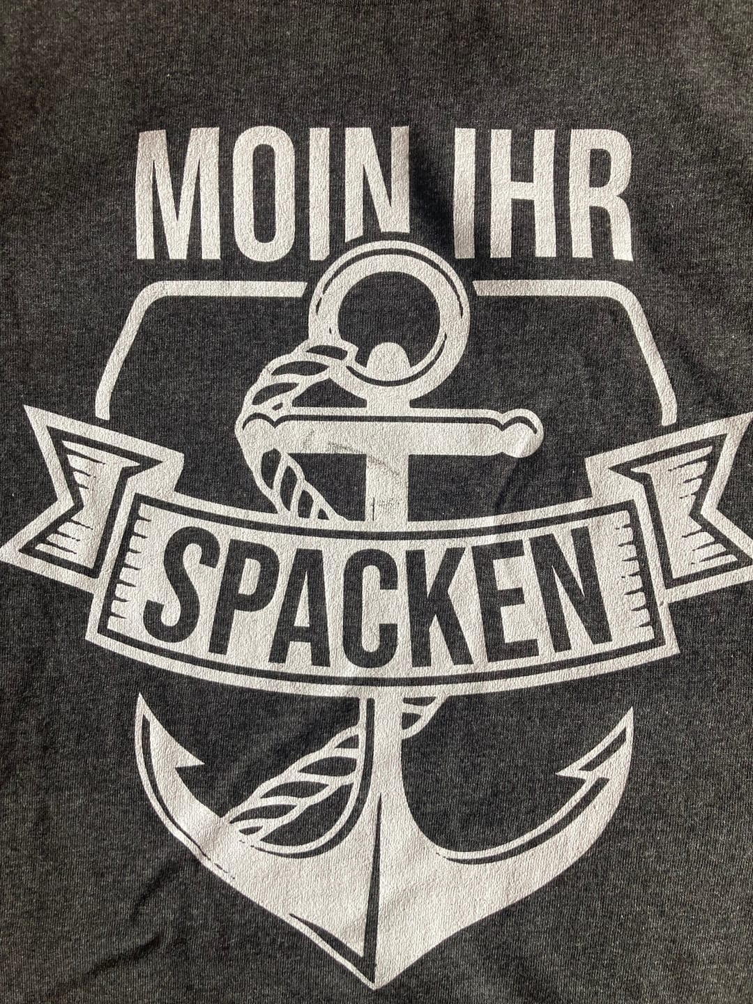 Customer photo review of Moin Ihr Spacken 2 · Herren Premium Bio T-Shirt