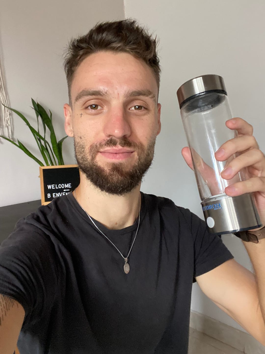Customer photo review of Hydrogen Water Bottle