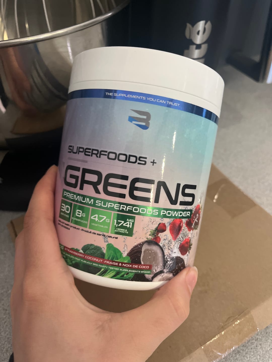 Customer photo review of Believe Supplements - Superfoods + Greens - 300g