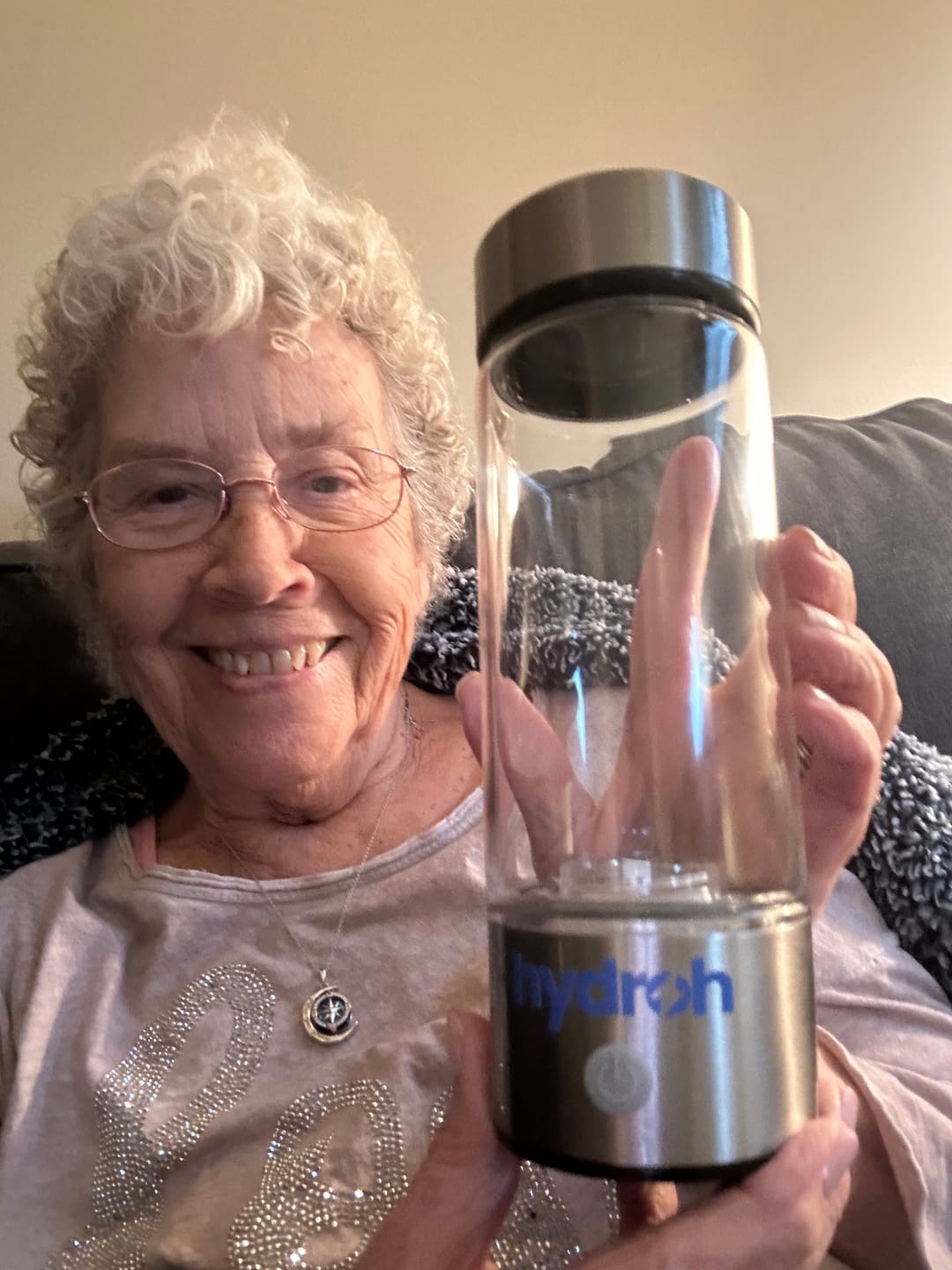 Customer photo review of Hydrogen Water Bottle