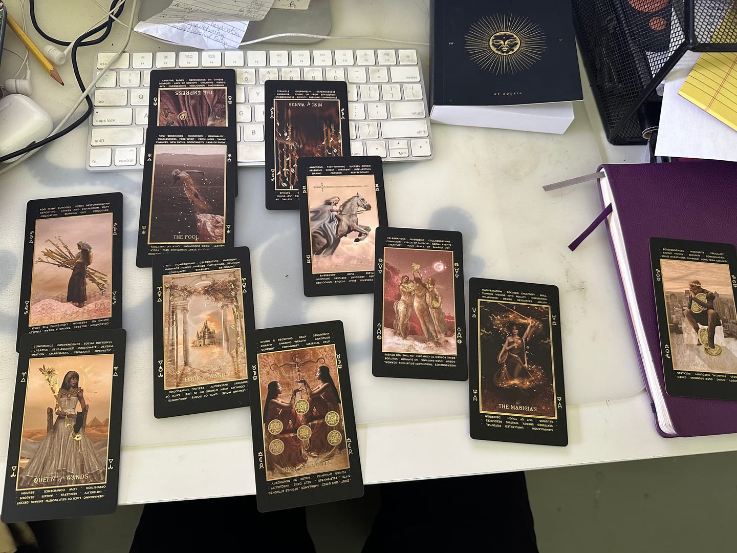 Customer photo review of Lucid Dreams Beginners Tarot • Black Eclipse {EDITION 4}