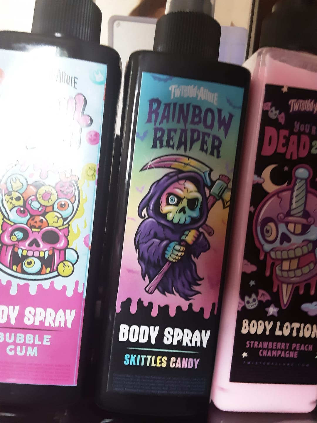Customer photo review of Rainbow Reaper Body Spray