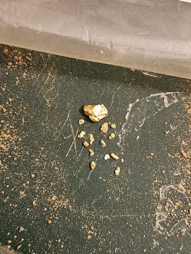 Customer photo review of JACKPOT 150 'GOLD NUGGET RUSH' Gold Paydirt Panning Unsearched