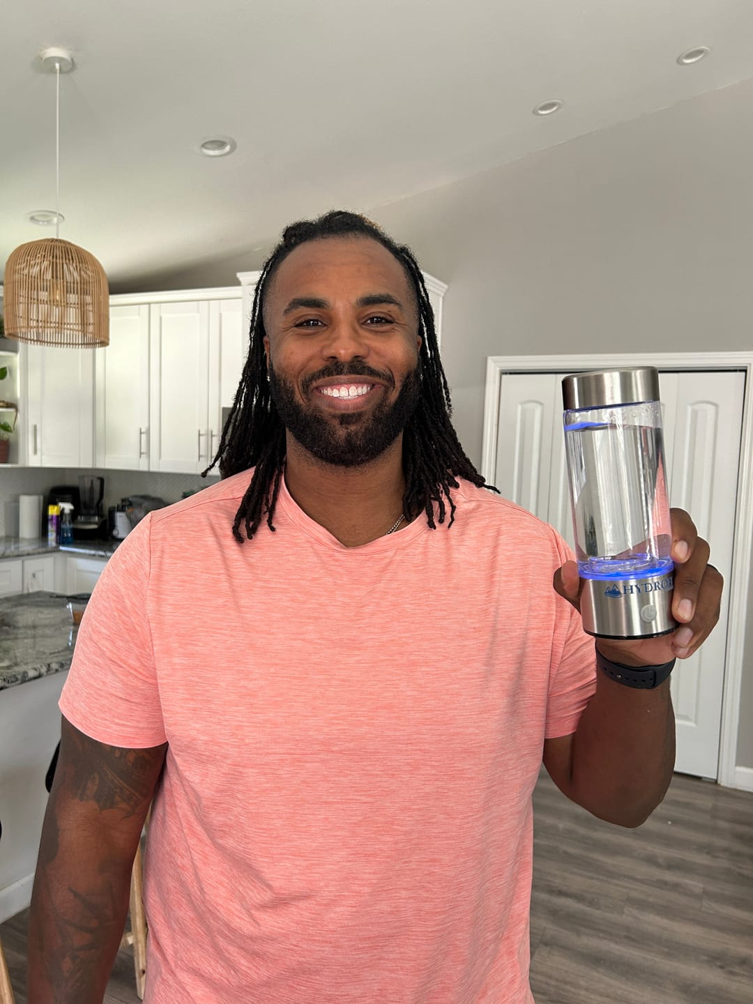 Customer photo review of Hydrogen Water Bottle