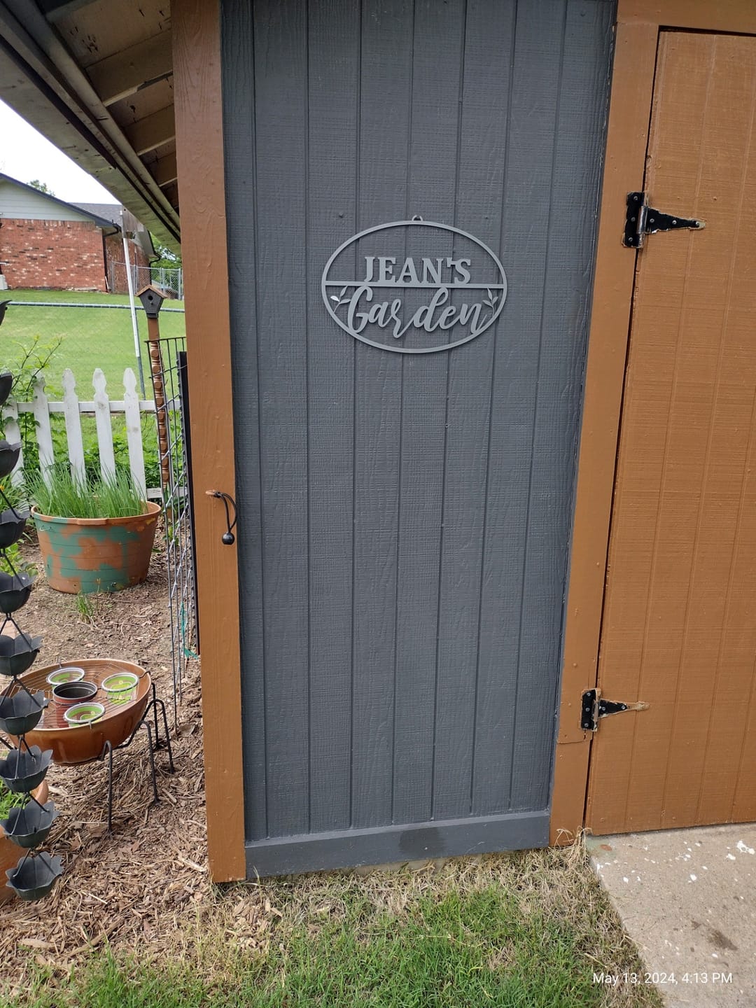 Customer photo review of Garden Custom Ovals - 4 Styles - Personalized Garden Signs Decorative Outdoor