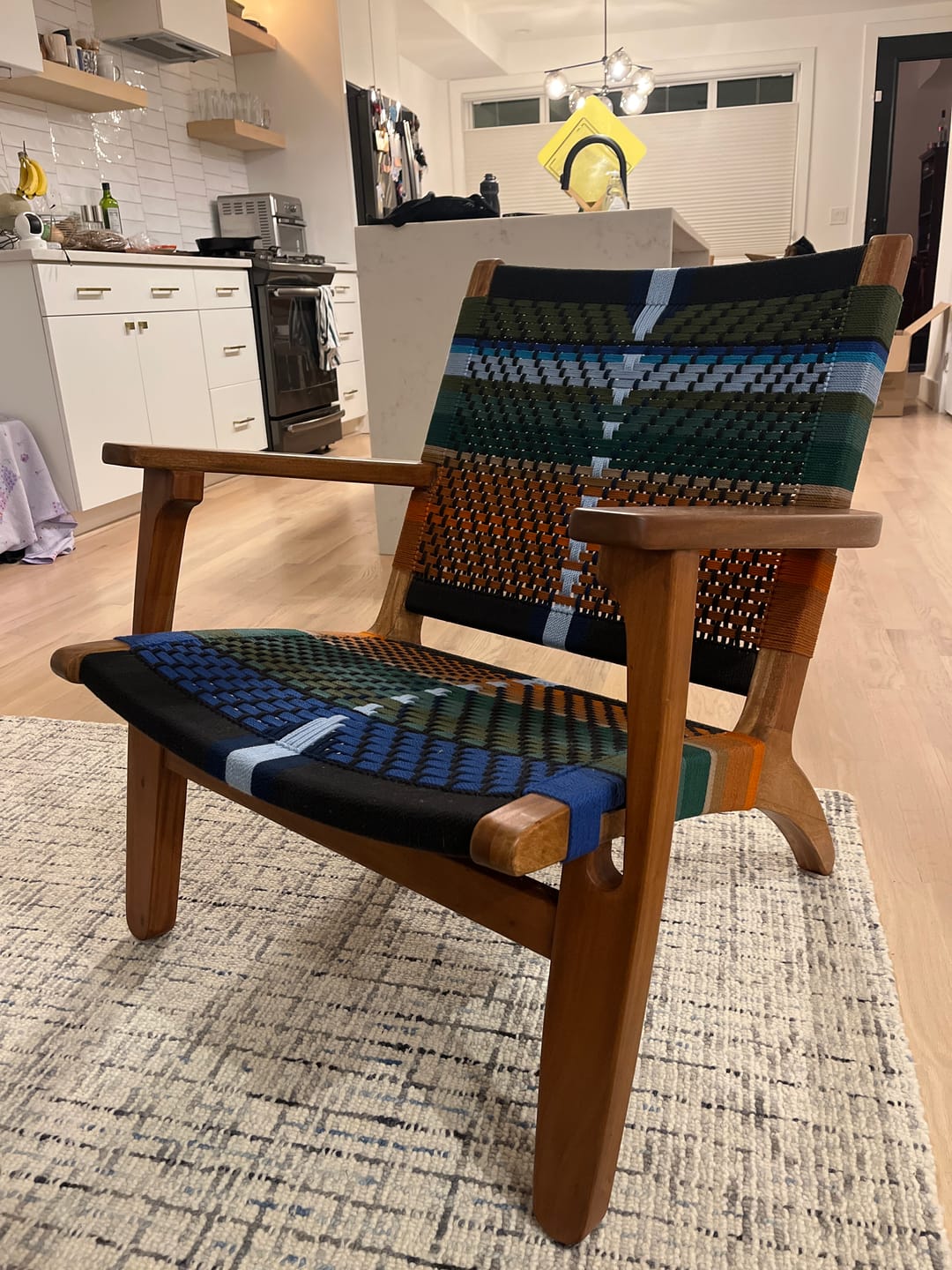 Customer photo review of Masaya Armchair | Mot Mot Pattern
