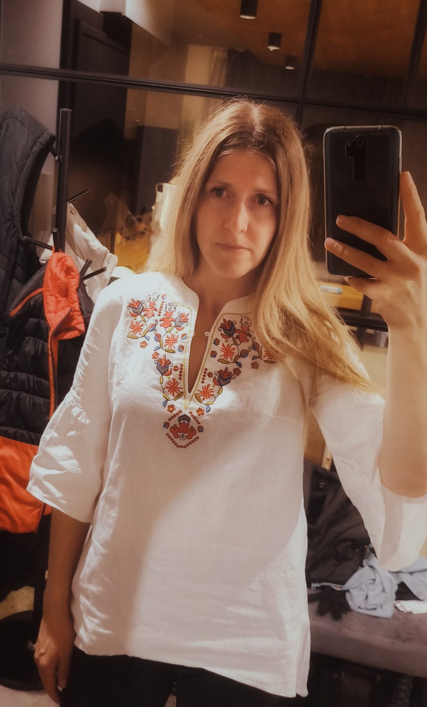 Customer photo review of Дамска риза "Самоковска"