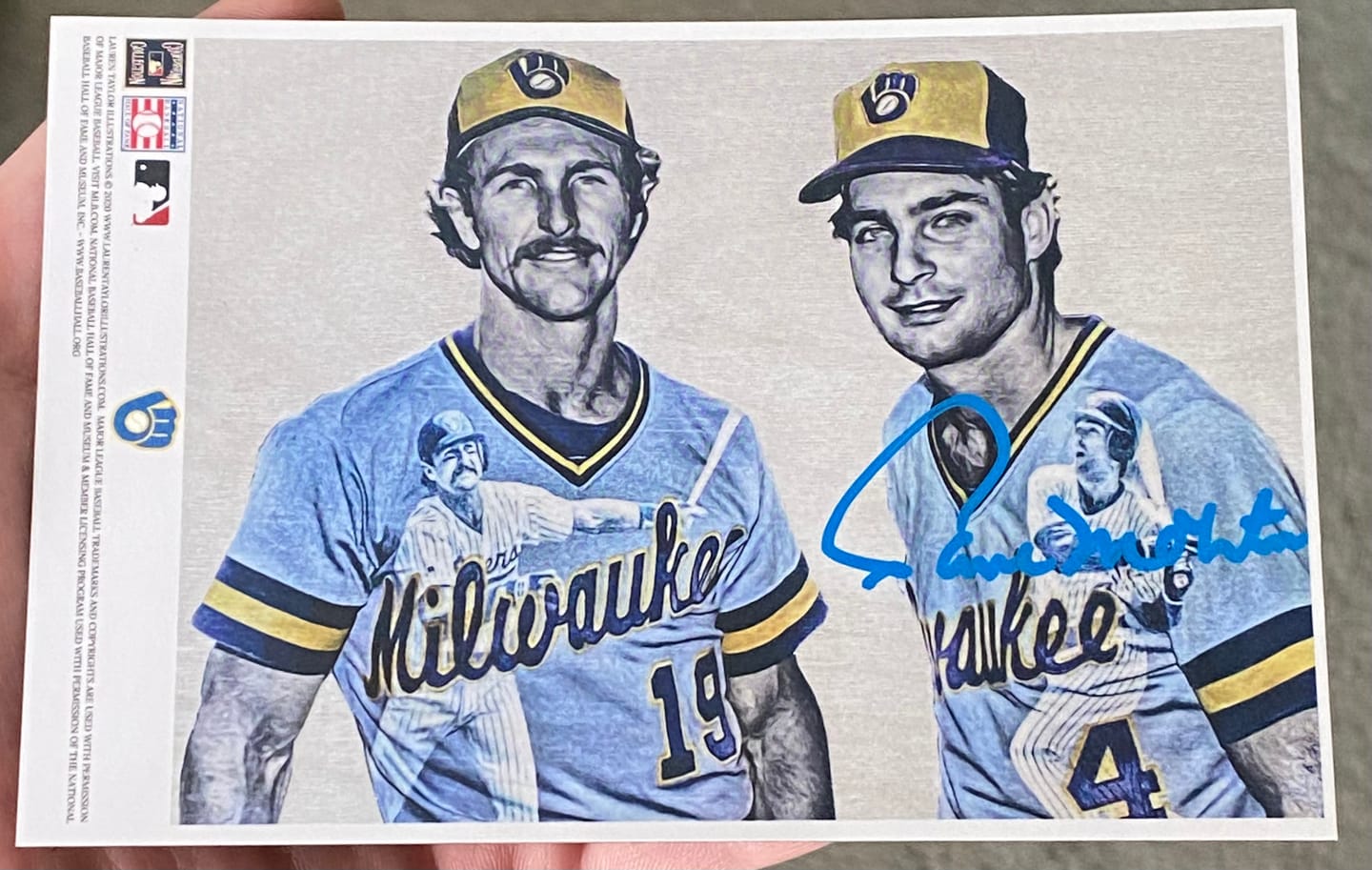 Customer photo review of Paul Molitor Autograph Signing