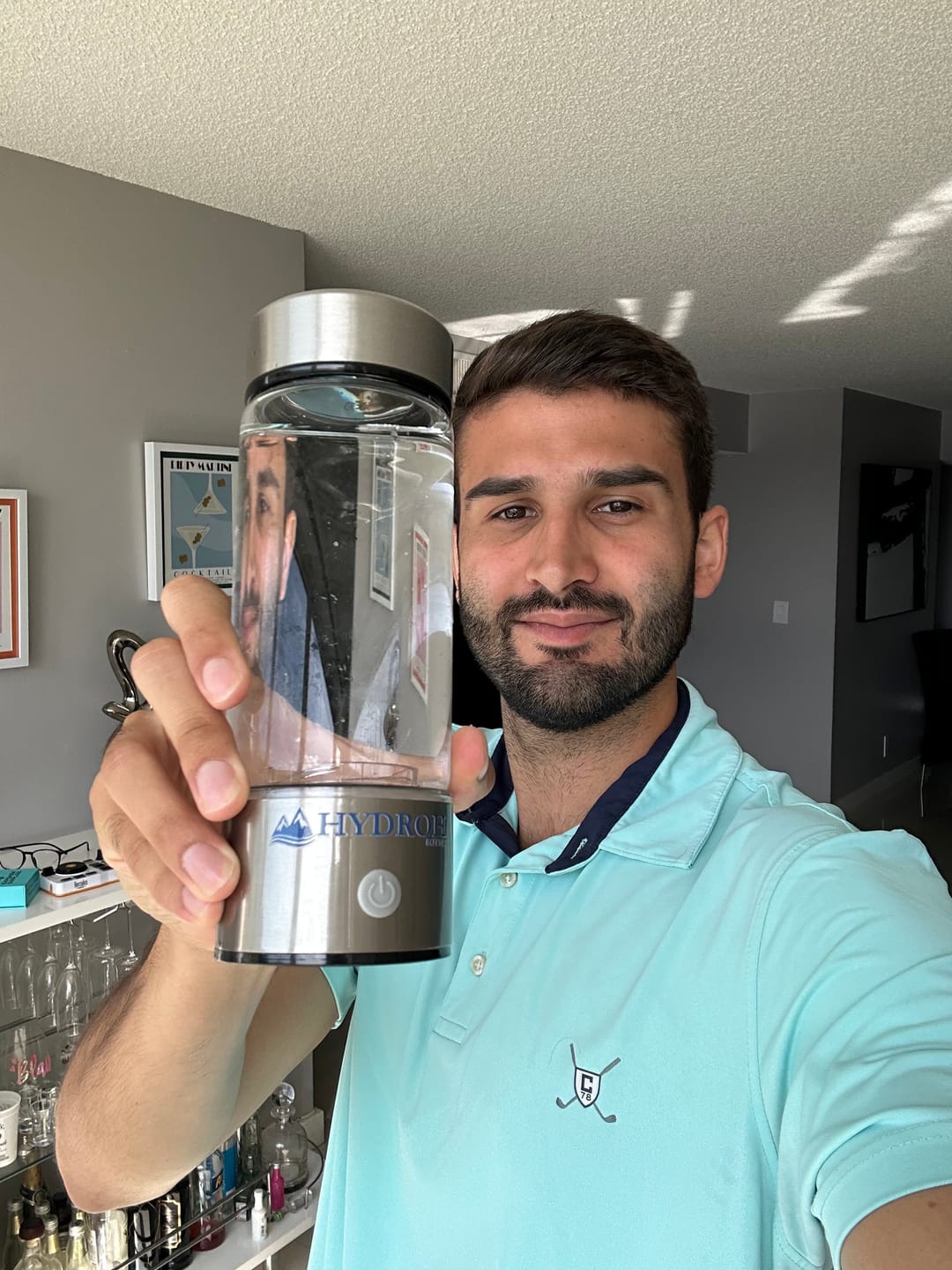 Customer photo review of Hydrogen Water Bottle